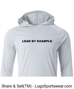 A4 Men's Cooling Performance Long Sleeve Hooded Tee Design Zoom